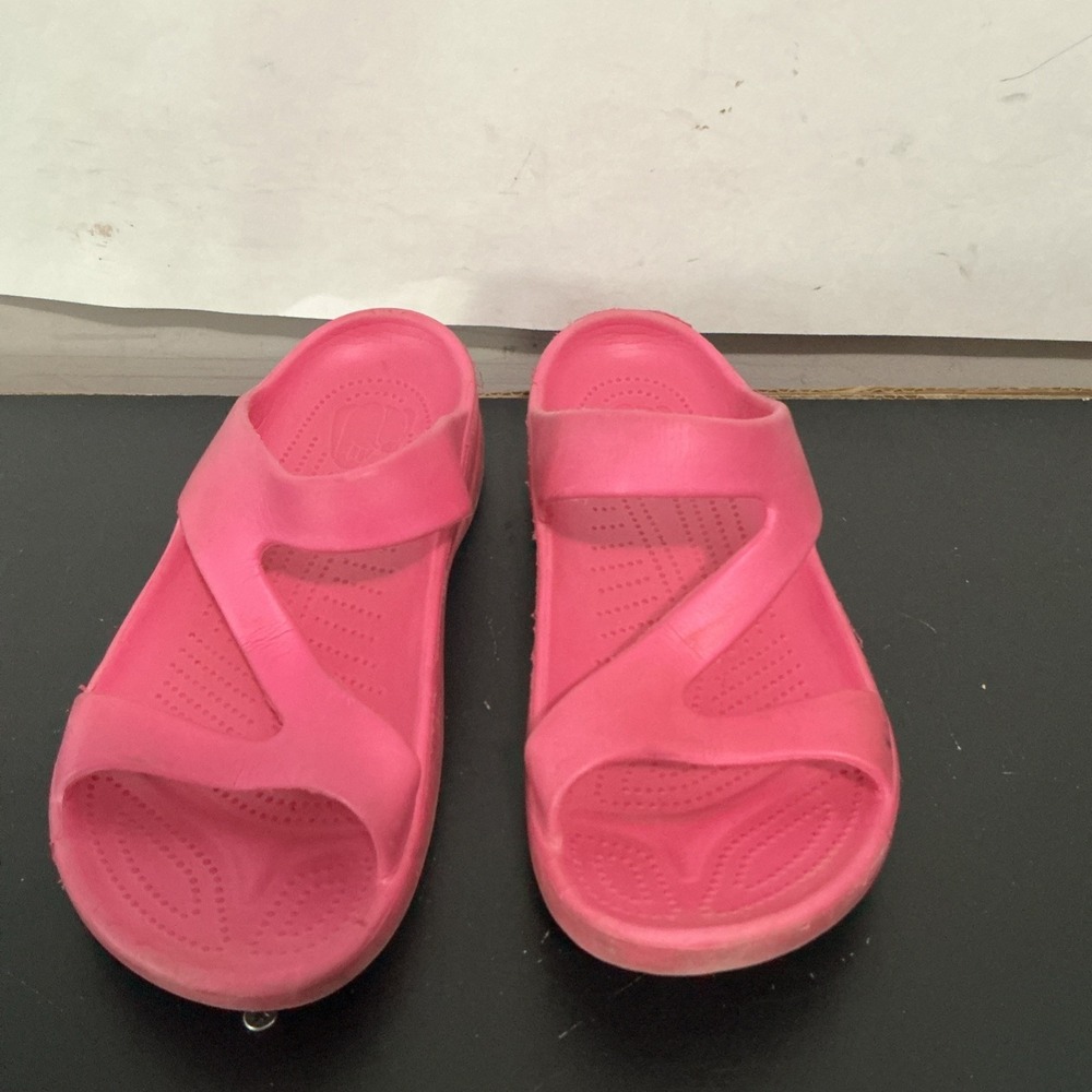 Hounds Z Sandals Women Pink Rubber Slide Shoes Size 7/8
